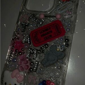 Custom Decorated Phone Case with Charms